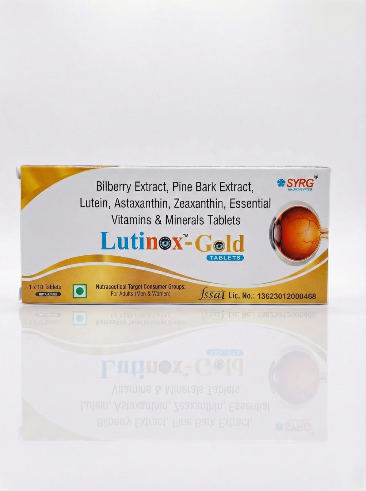 Bilberry Extract, Pine Bark Extract, Lutein, Astaxanthin, Zeaxanthin, Essential Vitamins & Minerals Tablets