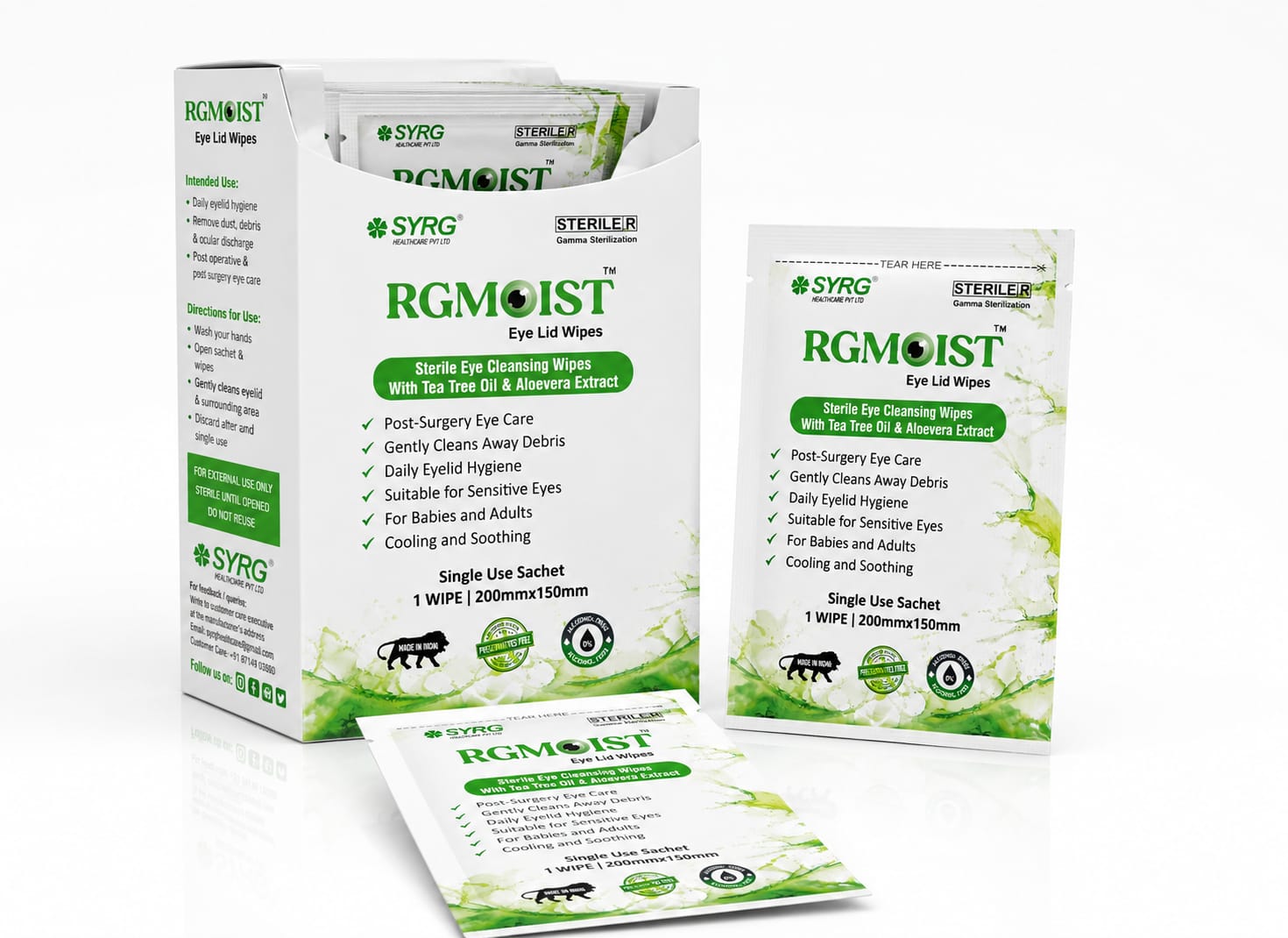 RG MOIST Eye Lid Wipes